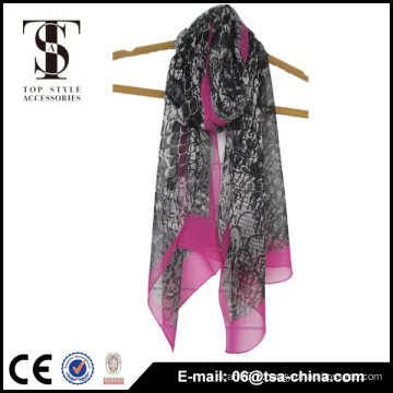 Écharpe Lady Silk Écharpe colorée en forme de fleur Écharpe châles